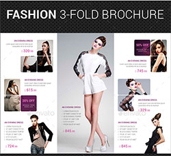 时尚的三折页模板(PSD格式)：Fashion 3-Fold Brochure 21